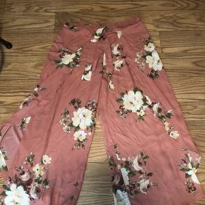 Floral wide Legs